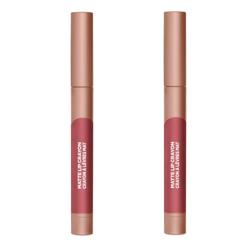 Pack of 2 L'Oreal Paris Infallible Matte Lip Crayon, Strawberry Glaze # 501
