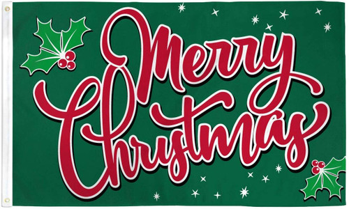 Trade Winds 3x5 Merry Christmas (Sparkles) Flag 3x5ft Poly
