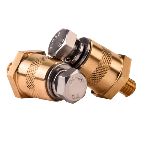 Battery Terminal Connectors,Battery Post terminals,for M8 Top or Side Terminal Charging Posts,Battery Cable Terminals,Battery Post Adapter,Stud Extender Screws,Stud Extender Extension (2 Pack)