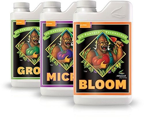 Advanced Nutrients Bloom, Micro & Grow, Pack of 3, 1 L Each