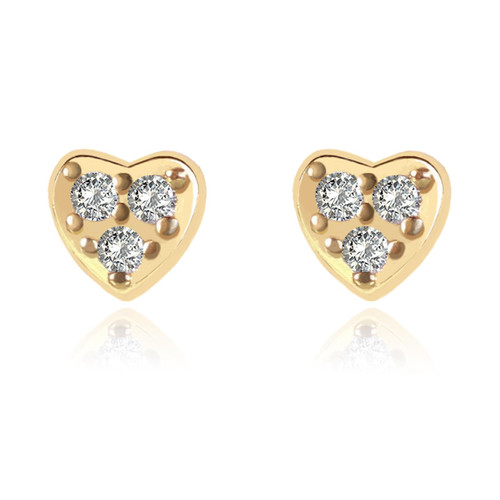 GOLD-CH Heart Stud Earrings for Girls - S925 Sterling Silver Tiny 14k Gold Studs Earrings Hypoallergenic CZ Stones Mini Love Heart Cute Piercing Earring Jewelry Birthday Gifts for Women GOLD-CH Heart Stud Earrings for Girls - S925 Sterling Silver Tiny 14k Gold Studs Earrings Hypoallergenic CZ Stones Mini Love Heart Cute Piercing Earring Jewelry Birthday Gifts for Women