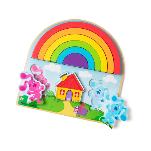 Melissa & Doug Blue's Clues & You! Wooden Rainbow Stacking Puzzle (9 Pieces) Melissa & Doug Blue's Clues & You! Wooden Rainbow Stacking Puzzle (9 Pieces)