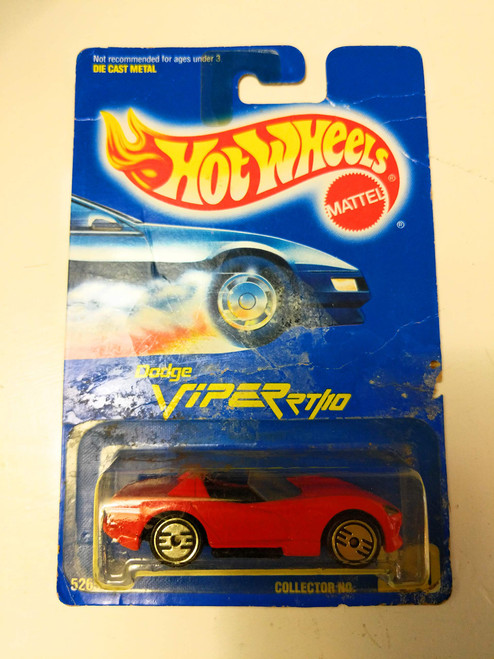 Hot Wheels Gold Metal Hots Dodge Viper RT/10 #210, Red