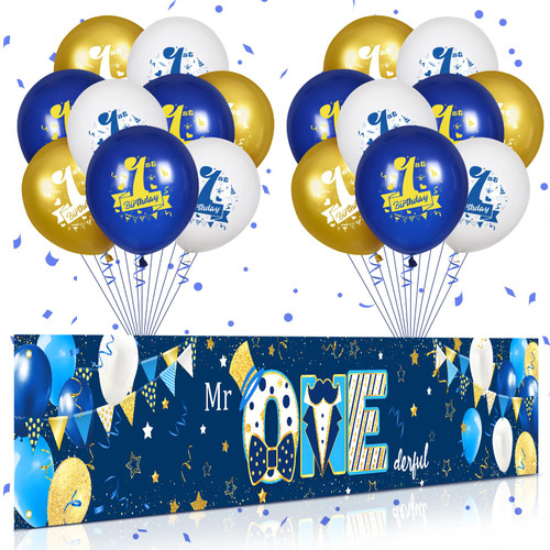 Blue 1st Birthday Decoration for Baby Boys Mr. Onederful 1st Birthday Decoration Navy Blue and Gold Mr. Onederful 1st Birthday Banner 18pcs 1st Birthday Balloon for 1st Birthday Party, Baby Shower Blue 1st Birthday Decoration for Baby Boys Mr. Onederful 1st Birthday Decoration Navy Blue and Gold Mr. Onederful 1st Birthday Banner 18pcs 1st Birthday Balloon for 1st Birthday Party, Baby Shower