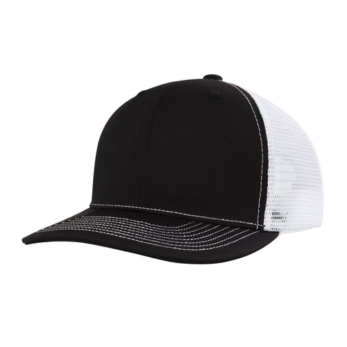 Low Profile Fitted Hat Unisex Mesh Baseball Hat Ball Cap Hat Visor Hat Adjustable Baseball Cap Blank (White, One Size)