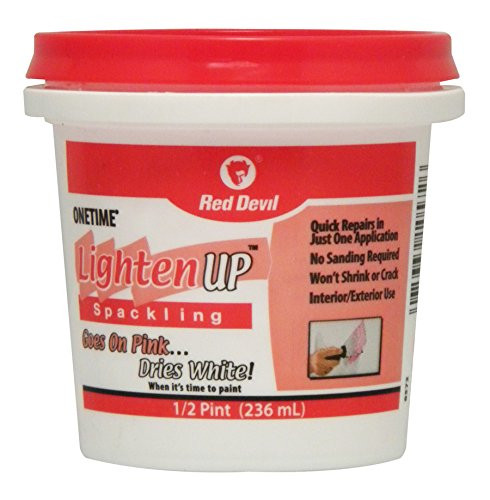 Red Devil 0572   Onetime Lighten Up, 1/2-Pint, White