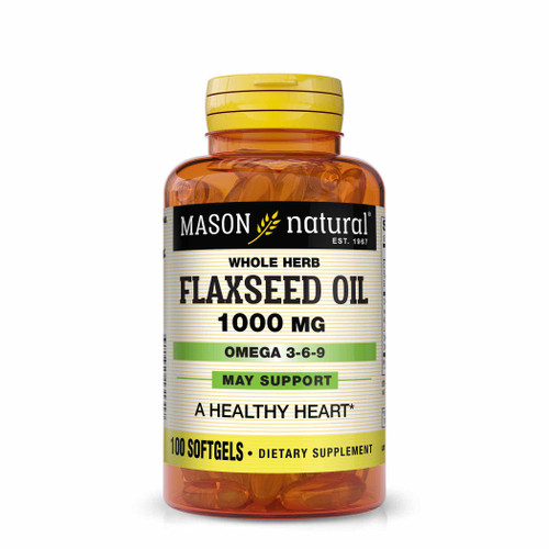 Flax Seed Oil 1000 mg Omega 3-6-9