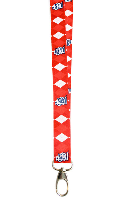 MLB St Louis Cardinals Argyle Lanyard, Red, One Size MLB St Louis Cardinals Argyle Lanyard, Red, One Size
