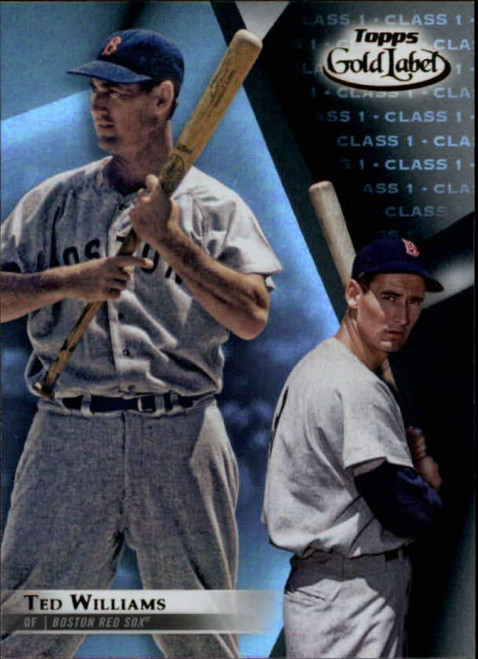 2018 Topps Gold Label Class 1 Black #22 Ted Williams Boston Red Sox MLB Baseball Trading Card