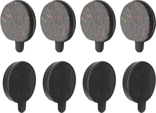 Gueiddi 8Pcs Bicycle Disc Brake Pads Resin and Semi-Metal Brakes Disc Brake Pads for Scooters Electric Bikes Disc Brake Replacement Bicycle Brake Pad Set