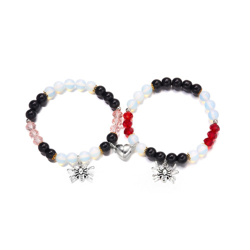 Spider Bracelets for Couple Friendship Bracelets Couples Bracelets Heart Energy Stone Beaded Bracelets Pink Promise Bracelet Stretch Matching Bracelet for Best Friend BFF Halloween Party(C) Spider Bracelets for Couple Friendship Bracelets Couples Bracelets Heart Energy Stone Beaded Bracelets Pink Promise Bracelet Stretch Matching Bracelet for Best Friend BFF Halloween Party(C)