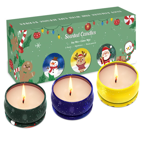 Scented Candles for Christmas, 3 Pack Scented Candles Gift Set, Soy Wax Aromatherapy Candles for Home Scented, Christmas Gifts Scented Candles for Christmas, 3 Pack Scented Candles Gift Set, Soy Wax Aromatherapy Candles for Home Scented, Christmas Gifts