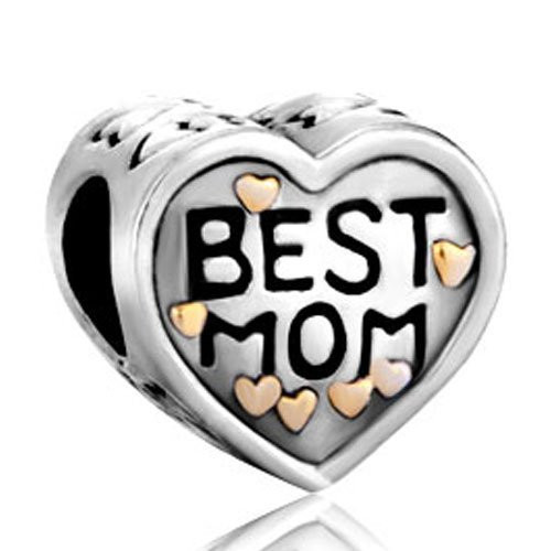 LovelyJewelry Beads Mom Daughter Love Heart Best Charms Bead Charm Bracelet - For Bead & Bracelet LovelyJewelry Beads Mom Daughter Love Heart Best Charms Bead Charm Bracelet - For Bead & Bracelet