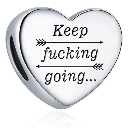 Charm Fit Pandora Charms Bracelet "I Love You to the Moon and Back" Love Heart Charms Christmas Birthday Gift (Love Charm)