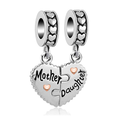 Luluadorn Mom Daughter Charm for Bracelets Birthday Women Girls Family Christmas Dangle Birthstone Love Heart Rose Gold BeadMum Cousin Aunt Birth Compatible with Pandora Charm Bracelet Luluadorn Mom Daughter Charm for Bracelets Birthday Women Girls Family Christmas Dangle Birthstone Love Heart Rose Gold BeadMum Cousin Aunt Birth Compatible with Pandora Charm Bracelet