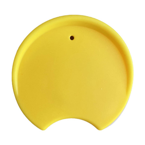 MIE Replacement Lid for Coffee Mug & Tea Cup - Competible With Starbucks Ceramic Travel Mug 10oz / 12oz / 16oz , Tumbler Lid , Mug Lid, Cup Lid (Yellow)