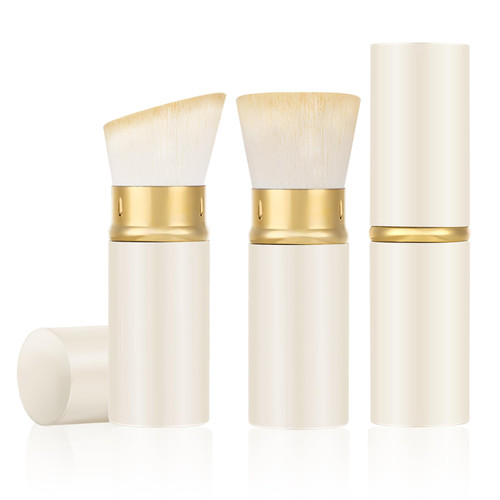 Falliny Retractable Makeup Brushes, 2 Pack Travel Kabuki Powder Brush Liquid Foundation Brush with Cover Perfect for Blending Liquid, Bronzer, Buffing, Cream, Flawless Powder Cosmetics Falliny Retractable Makeup Brushes, 2 Pack Travel Kabuki Powder Brush Liquid Foundation Brush with Cover Perfect for Blending Liquid, Bronzer, Buffing, Cream, Flawless Powder Cosmetics