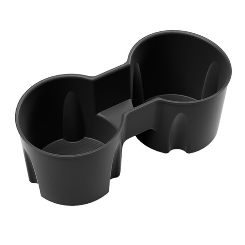 Tesla Model Y Model 3 Cup Holder Insert Center Console, Upgraded 2023 2022 2021 Tesla Accessories (Black)