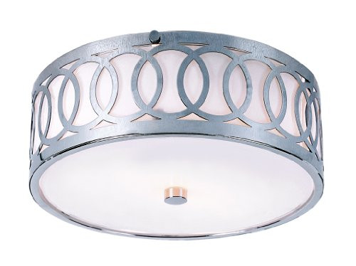 Trans Globe Lighting MDN-900 Indoor Balboa 10" Flushmount, Polished Chrome