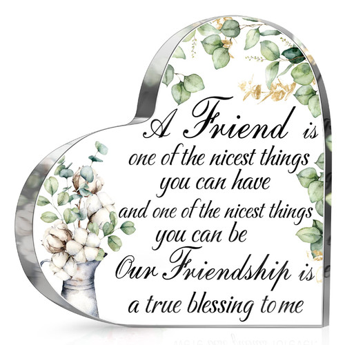 Spiareal Friends Gifts for Women Friendship Bestie Plaque for Female Best Sunflower Flower Sister Gift Christmas Birthday Thank You Gift for Women Acrylic Friendship (Eucalyptus) Spiareal Friends Gifts for Women Friendship Bestie Plaque for Female Best Sunflower Flower Sister Gift Christmas Birthday Thank You Gift for Women Acrylic Friendship (Eucalyptus)