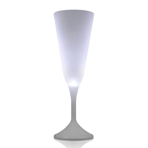 blinkee Steady White LED Champagne Wine Glass