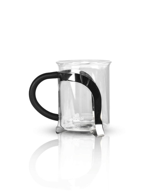 iconDeer Glass Coffee Mugs, Clear Coffee Mug with Handle, Insulated, Cappuccino, Tea, Latte Cups, Beverage Glasses Heat Resistant, Glass Tea Cups