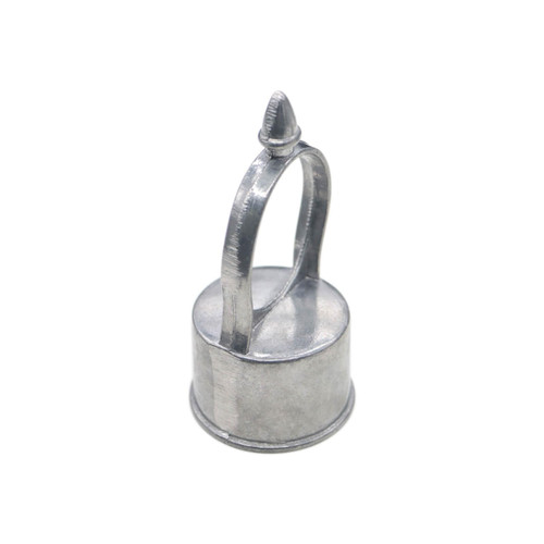 Evecad 2PCS Chain Link Fence Loop Cap, Chain Link Fence Parts for 1-5/8" Outside Diameter & 1-3/8" Outside Diameter Rail Pipe, Aluminum (Eye TOP)