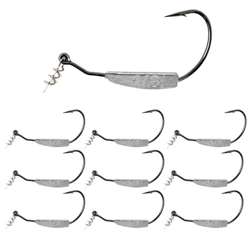Reaction Tackle Weighted Swimbait Hooks - 1/8oz 4/0