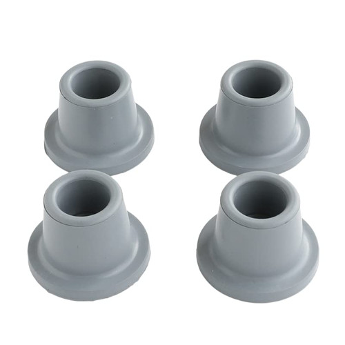 Shower Chair Tips Replacement Heavy Duty 4 Pack Gray 1'' Rubber Feet for Shower Chair Bath Seat, Shower Stools and Tub Transfer Bench, Non Slip Shower Bench Rubber Tips