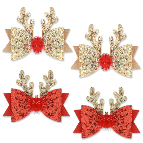4 Pcs Christmas Bow Hair Clips Sequins Alligator Clips Antler Hairpins Christmas Hair Bows Glitter Bows Barrettes Christmas Hair Accessories for Girls Women Baby Toddlers Children Kids, Elk Styles 4 Pcs Christmas Bow Hair Clips Sequins Alligator Clips Antler Hairpins Christmas Hair Bows Glitter Bows Barrettes Christmas Hair Accessories for Girls Women Baby Toddlers Children Kids, Elk Styles