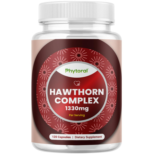 Extra Strength Hawthorn Berry Capsules - Hawthorn Supplement for Heart Health for Men and Women - Potent 4:1 Extract Hawthorn Berry Heart Vitamins - Non-GMO Herbal Heart Health Supplement 120 Capsules