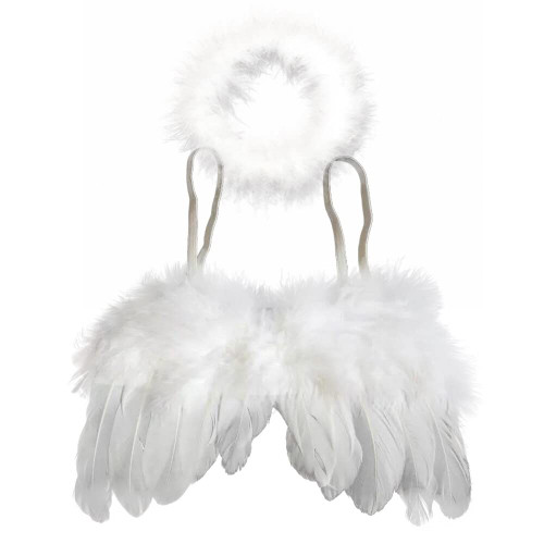 Baby Angel Feather Wings Photo Props, Infant Angel Wing Newborn Wings Cosplay Fairy Wings Costume Feather 0-6 Months