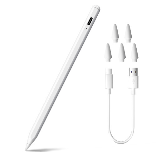 Stylus Pen for iPad, Palm Rejection with iPad Pencil, Tilt Sensitivity, Magnetic Adsorption, Compatible with iPad Air 4/5, iPad Pro 11", iPad Pro 12.9" 3/4/5, iPad Mini 6