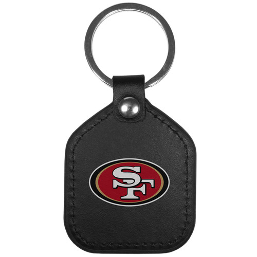 Siskiyou Sports NFL San Francisco 49ers Unisex Leather Square Key Chains, Black, One Size Siskiyou Sports NFL San Francisco 49ers Unisex Leather Square Key Chains, Black, One Size