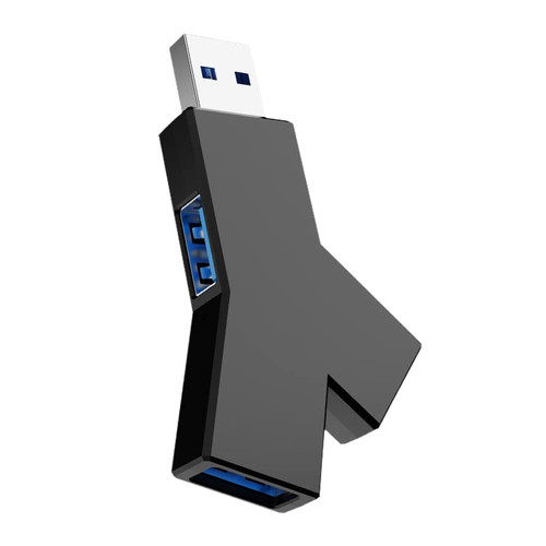 Govalue USB Hub 3.0, Small USB Hub USB Splitter for Laptop USB Expander USB Multiple Adapter for Mouse,Keyborad,Printer,Flash Drive,Xbox and More (Black with 3.0 * 1 Hub, 2.0 * 2 Hub)