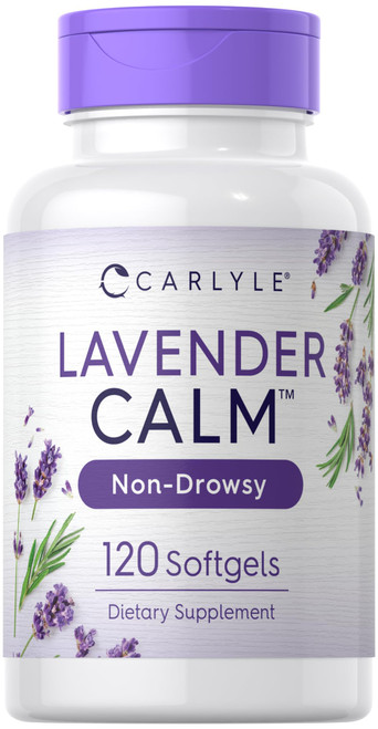 Carlyle Lavender Pills | 80 mg | 120 Softgel Capsules | Calm & Non-Drowsy Formula | Non-GMO & Gluten Free Supplement
