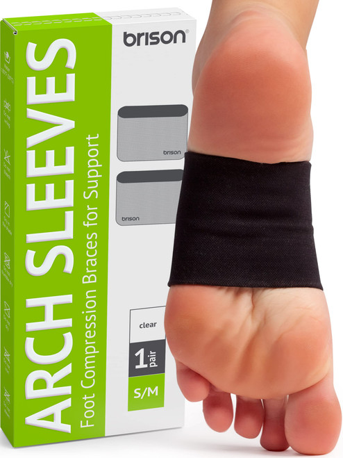 Compression Arch Support Brace - Plantar Fasciitis Relief Sleeves - Foot Arch Supports for Flat Feet Heel Spurs Feet Pain - Men Women 1 Pair Black Compression Arch Support Brace - Plantar Fasciitis Relief Sleeves - Foot Arch Supports for Flat Feet Heel Spurs Feet Pain - Men Women 1 Pair Black
