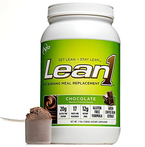 Nutrition 53 Lean1 Chocolate Lactose Free Protein Powder 23 Serving, 3lbs (Each) nutrition 53, 4.66 Pound
