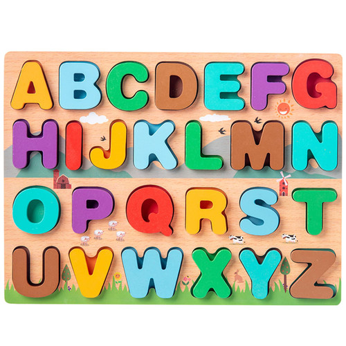 Alphabet Puzzles for Kids Ages 3-5, ABC Learning for Toddlers, Wooden Puzzle Board Toys for Kids Girls and Boys, Toddler Toys for 3 4 Years Old