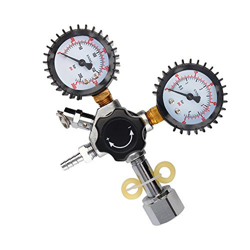 Dual Gauge CO2 Keg Beer Kegerator Regulator, Draft Beer Regulator