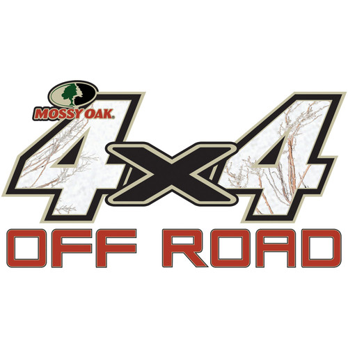 Mossy Oak Graphics 13001-WB-S Winter Oak Brush 7" x 3.75" 4x4 Off-Road Style Decal