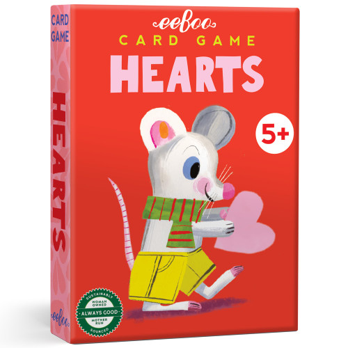 eeBoo: Hearts Playing Card Game - Classic Card Game, Kids & Family, Ages 5+ eeBoo: Hearts Playing Card Game - Classic Card Game, Kids & Family, Ages 5+
