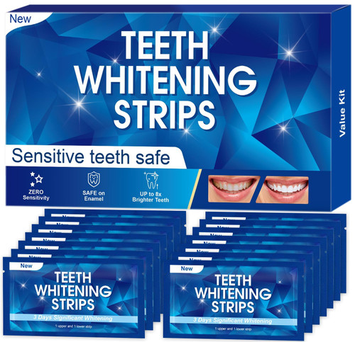 Teeth Whitening Strips: 28 White-Strips for Teeth Whitening, Non-Sensitive Teeth Whitener 14 Treatments,Safe for Enamel Whitening Teeth, Whiting Stripes Helps Remove Smoking/Coffee/Soda/Wine Stain Teeth Whitening Strips: 28 White-Strips for Teeth Whitening, Non-Sensitive Teeth Whitener 14 Treatments,Safe for Enamel Whitening Teeth, Whiting Stripes Helps Remove Smoking/Coffee/Soda/Wine Stain