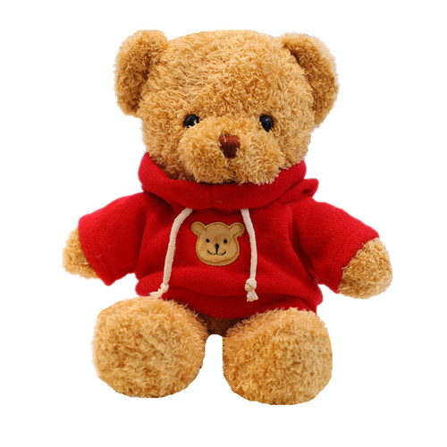 BSVOME 11.8 inches Teddy Bear Stuffed Animals Soft Plush Cute Teddy Bear with Hoodie Doll for Boys Girls (Red) BSVOME 11.8 inches Teddy Bear Stuffed Animals Soft Plush Cute Teddy Bear with Hoodie Doll for Boys Girls (Red)