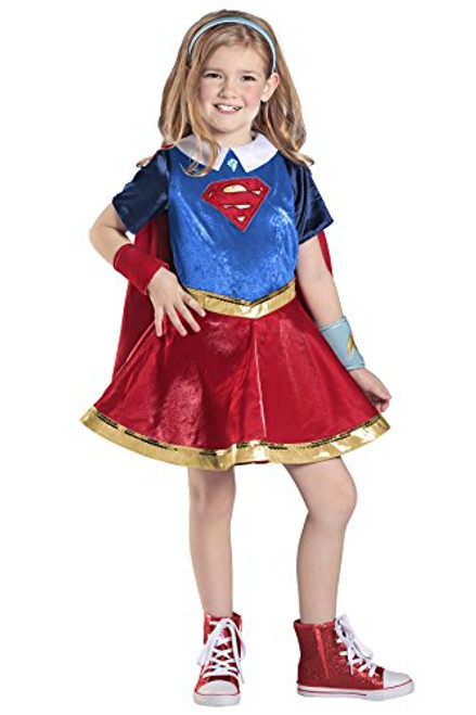 Princess Paradise DC Super Hero Girls Premium Supergirl Costume, Blue/Red, X-Large