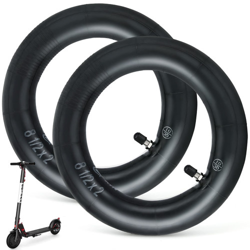 8.5 Scooter Inner Tube,8.5x2 Inches Scooter Tube Replacement for Gotrax Gxl V2/Xiaomi M365/Pro 2/1s Electric Scooter,50/75-6.1 Thickened High Air Retention Rate Inner Tubes (Stem Valve Straight)