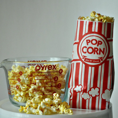 Carnival King Paper Popcorn Bags, 1 oz, Red & White, 100 Piece