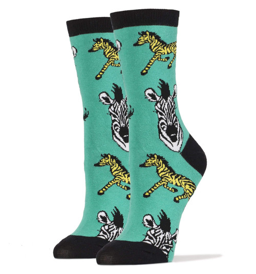 Oooh Yeah Women's Crew Funny Novelty Pack Socks Sayings Zebra Oooh Yeah Women's Crew Funny Novelty Pack Socks Sayings Zebra