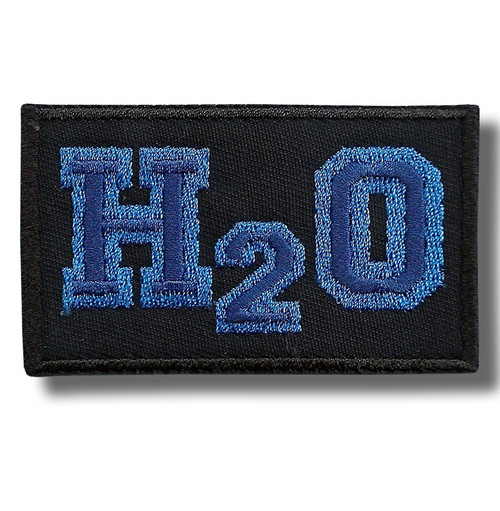 H2O - Embroidered Patch 7 x 4 cm