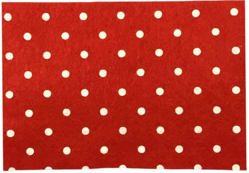 Melody Jane Dolls House Red with White Spots Rug Mat Miniature Flooring Accessory 1:12 Scale
